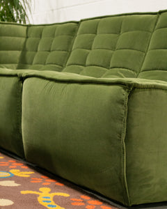 The Juno Modular Six-Piece Sectional in Olive Green