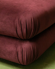 Load image into Gallery viewer, Elodie Velvet 2 Piece Loveseat Modular Sectional in Maroon
