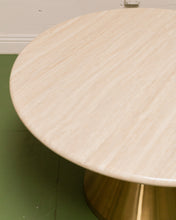 Load image into Gallery viewer, Shira Faux Travertine Dining Table
