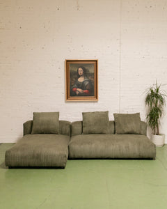 Bailey Sofa in Green Corduroy