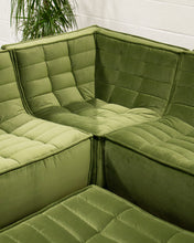 Load image into Gallery viewer, The Juno Modular Six-Piece Sectional in Olive Green
