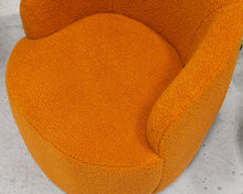 Load image into Gallery viewer, Aria Orange Swivel Chair
