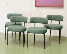 Load image into Gallery viewer, Green Nubby Chairs Set of 4
