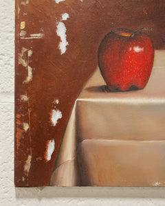 Apples on a Silk Table Oil Painting