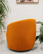 Load image into Gallery viewer, Aria Orange Swivel Chair
