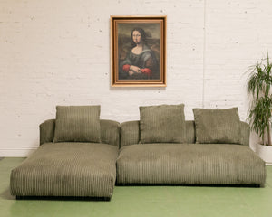 Bailey Sofa in Green Corduroy