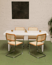 Load image into Gallery viewer, Modern White Sculptured Dining Table
