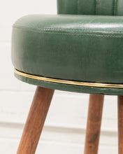 Load image into Gallery viewer, Old Saloon Style Green Bar Stool
