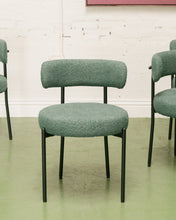 Load image into Gallery viewer, Green Nubby Chairs Set of 4
