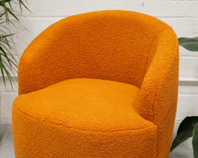 Load image into Gallery viewer, Aria Orange Swivel Chair
