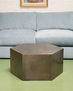 Hexagon Brass Coffee Table