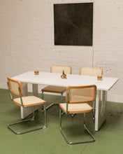 Load image into Gallery viewer, Modern White Sculptured Dining Table
