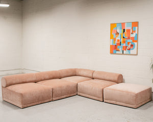 Emma Modular Sectional in Rose