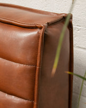 Load image into Gallery viewer, Recycled Leather 4 Piece and Ottoman Juno Sofa
