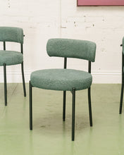 Load image into Gallery viewer, Green Nubby Chairs Set of 4
