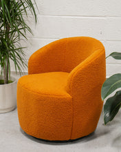 Load image into Gallery viewer, Aria Orange Swivel Chair
