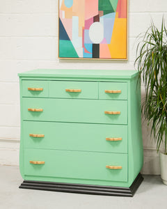 Bright Aquamarine 6 Drawer Dresser