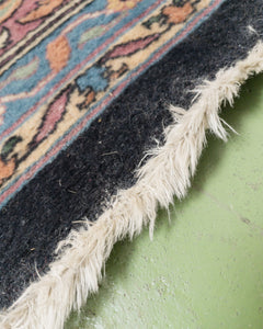 Vintage Turkish Rug in Deep Blue