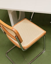 Load image into Gallery viewer, Blonde Rattan Modern Dining Chairs
