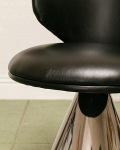 Black Pedestal Chair