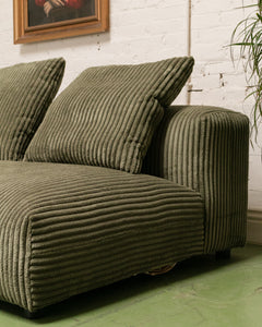 Bailey Sofa in Green Corduroy