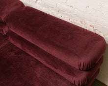 Load image into Gallery viewer, Elodie Velvet 2 Piece Loveseat Modular Sectional in Maroon
