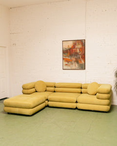 Elodie 4 Piece Modular Sectional in Pistachio Green