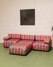 Load image into Gallery viewer, Striped Low Profile Modular Sofa
