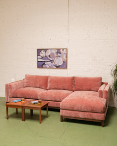 Lisette Sofa in Bianca Rosewood