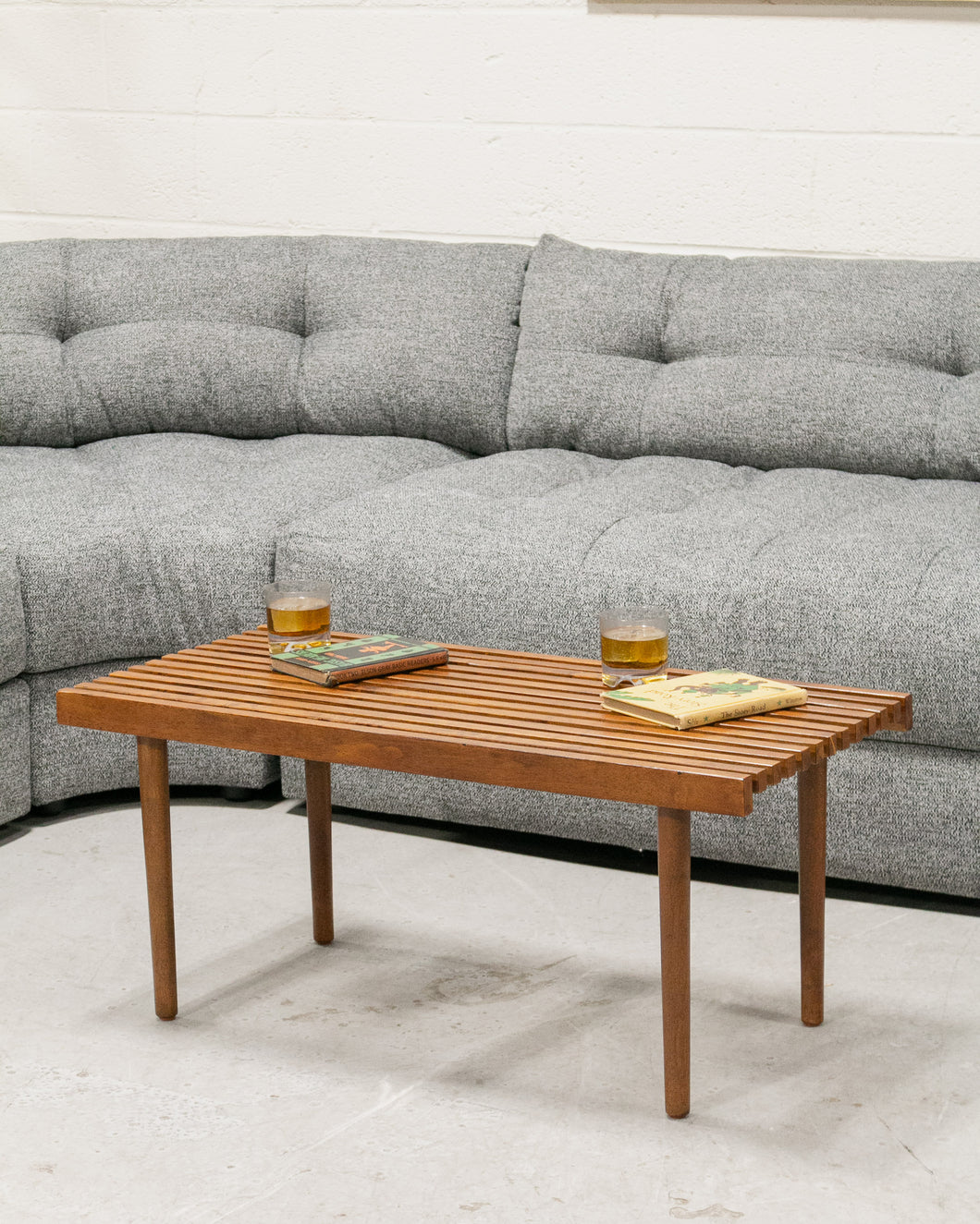 Melanie Slat Coffee Table bench