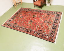 Load image into Gallery viewer, Persian Antique Rug with Black Borders
