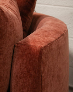 Bianca Swivel Chair in Contessa Paprika