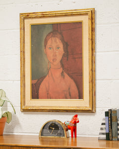 Modigliani Painting Girl With Braids (as-is)