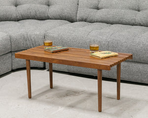 Melanie Slat Coffee Table bench