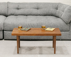 Melanie Slat Coffee Table bench