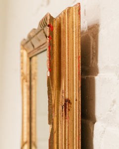 Rectangle Gold Distressed Vintage Mirror (as found)