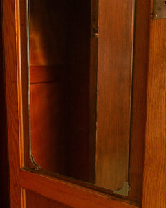 Tiger Wood Oak Art Deco Armoire Wardrobe