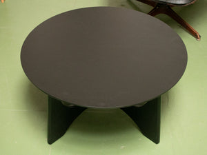 Black Oak Sculptural Base Coffee Table