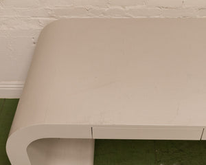 Vintage Gray Waterfall Desk