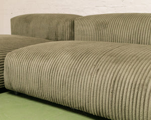 Bailey Sofa in Green Corduroy