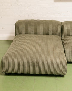 Bailey Sofa in Green Corduroy