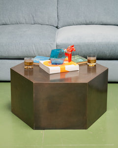 Hexagon Brass Coffee Table