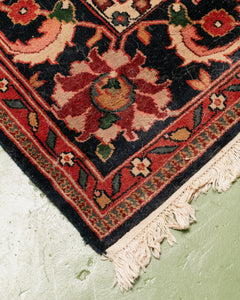 Persian Antique Rug with Black Borders