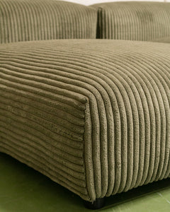 Bailey Day Bed in Green Corduroy