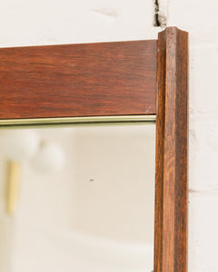 Walnut Vintage Scandi Mirror 1970’s