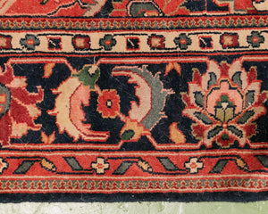 Persian Antique Rug with Black Borders