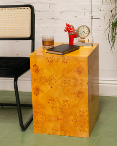 Burlwood Side Table