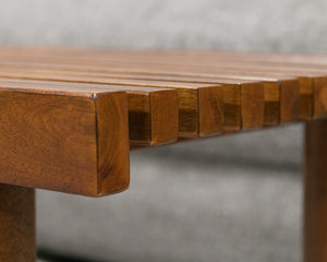 Melanie Slat Coffee Table bench