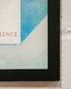 Leonard Konopelski Its Just Waves Colliding Against the Silence Poster Framed