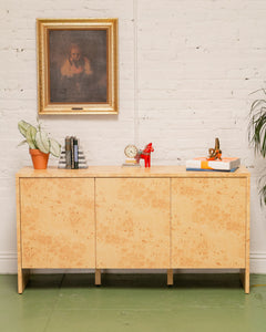 Burlwood Credenza